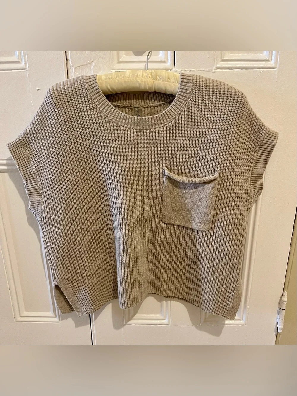 Loft Lou & Grey Knit Pocket Sweater in Taupe - Medium - Picture 1 of 4